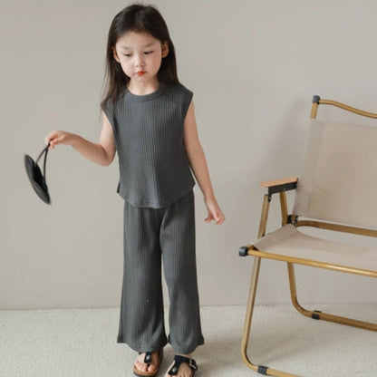 【メール便OK】タンクトップとロングパンツセットアップ   wrw24ss443