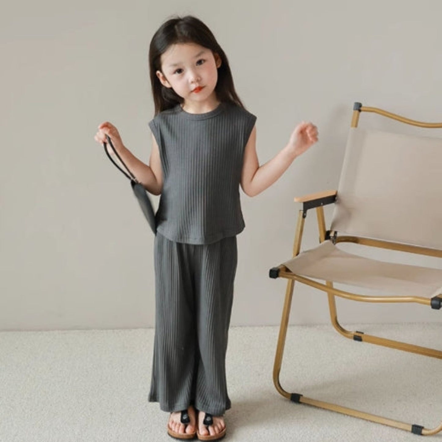 【メール便OK】タンクトップとロングパンツセットアップ   wrw24ss443