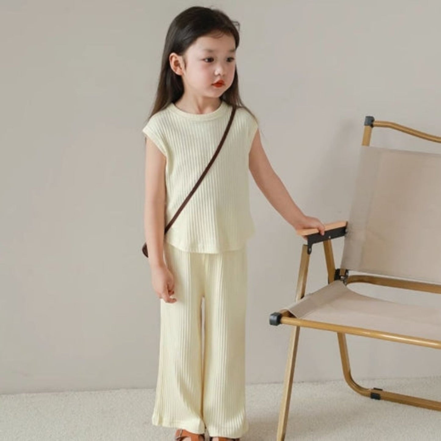 【メール便OK】タンクトップとロングパンツセットアップ   wrw24ss443