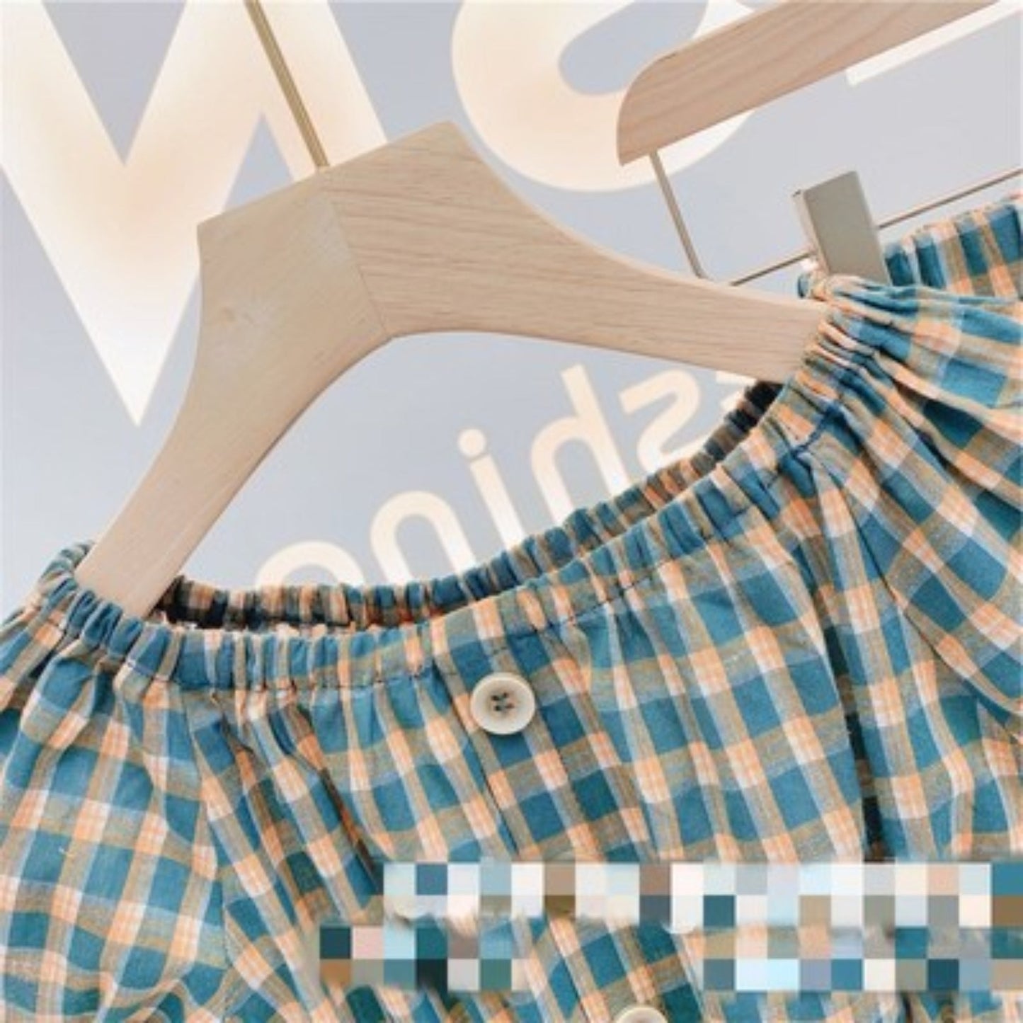 【メール便OK】チェック柄セットアップ   wrw25ss069