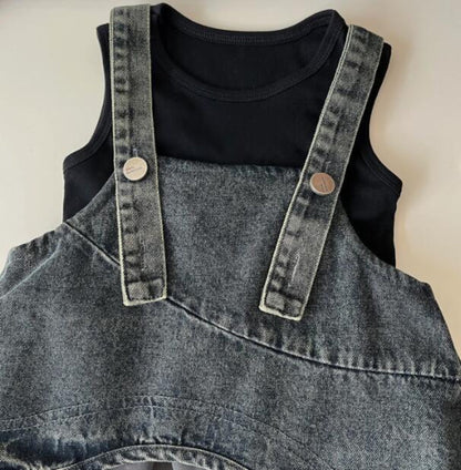 【メール便OK】タンクトップ＋スカートセットアップ    wrw25ss181