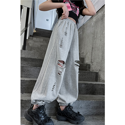 ダメージルーズスウェットパンツ　wrw25aw053