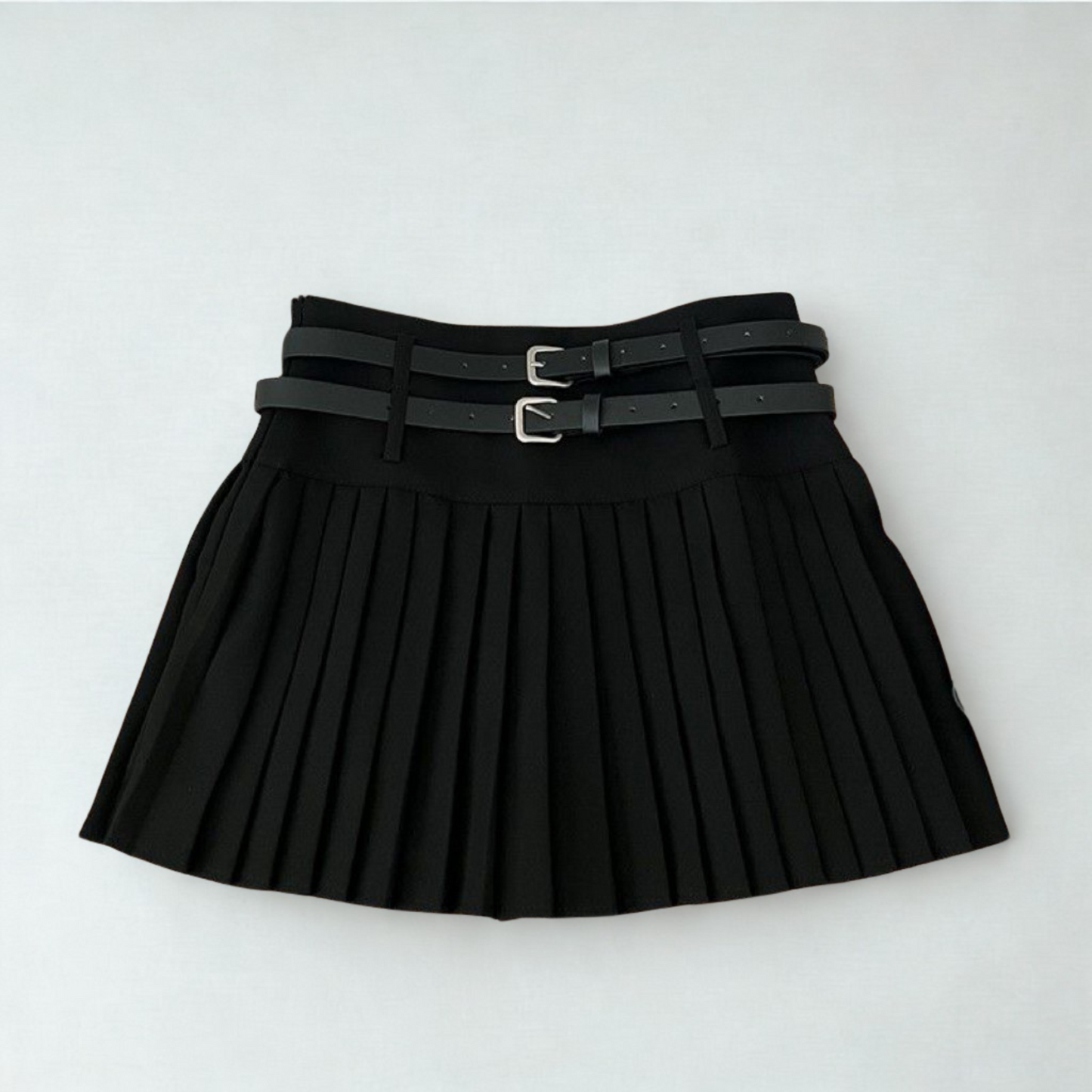 ダブルベルトプリーツスカート　wrw25aw050