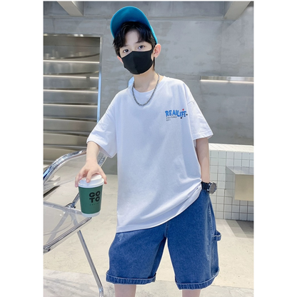 【メール便OK】ストリートグラフィックTシャツ　wrw25ss101