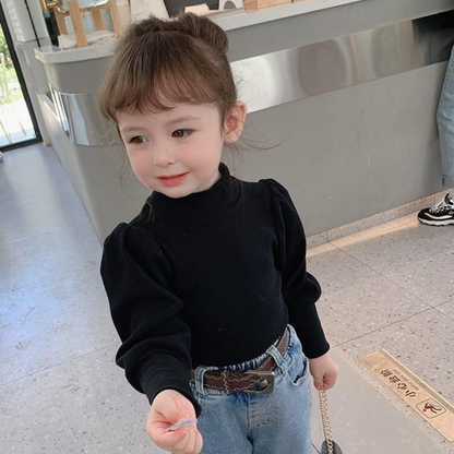 【メール便OK】パフスリーブリブロンT   wrw24aw004