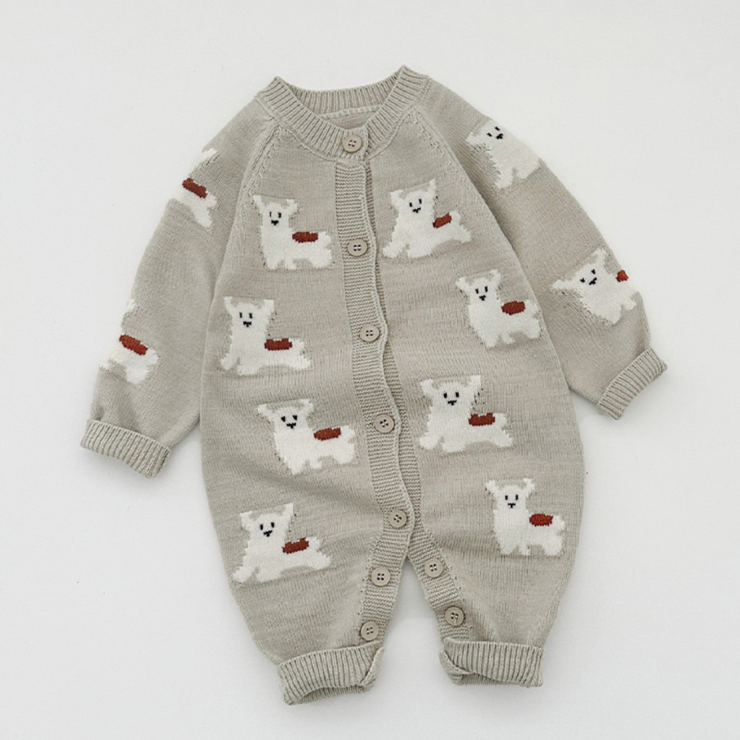 ボタンアップカバーオールニットロンパース    wrw25aw231