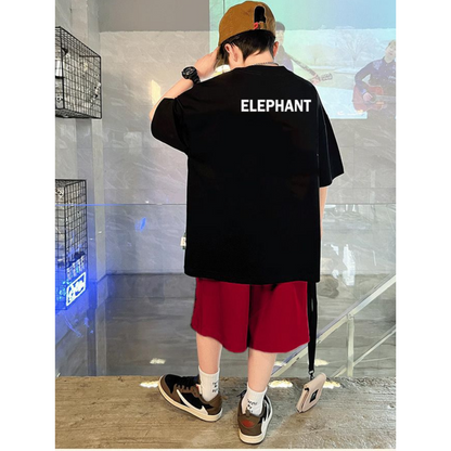 【メール便OK】クエスチョンマークビッグロゴグラフィックTシャツ  wrw25ss333