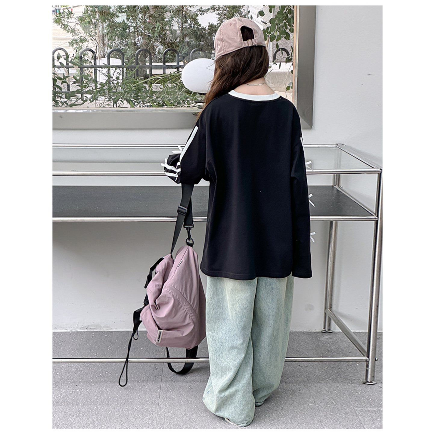 【メール便OK】サイドラインリボンロゴロンT   wrw25aw131