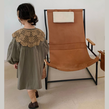 【2点セット】レース襟＋バルーン袖ワンピース　wrw24aw107