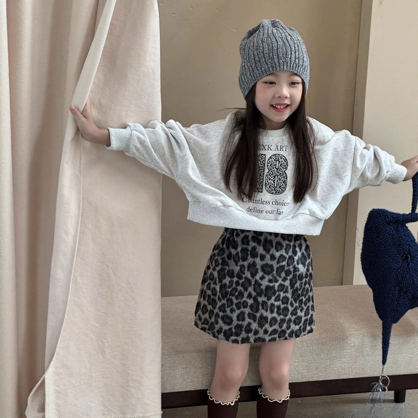 レオパードナンバーロゴトレーナー   wrw25aw137