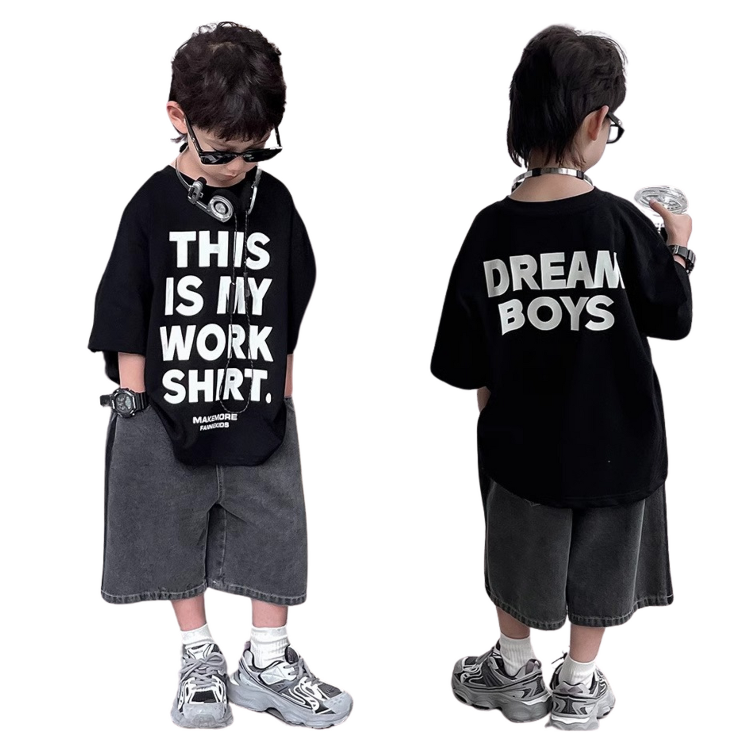 【メール便OK】半袖・ビッグレターグラフィックTシャツ   wrw25ss335