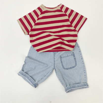 【メール便OK】ボーダーTシャツ　wrw25ss059