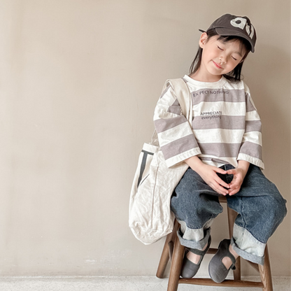 【メール便OK】ドロップショルダーボーダーロンT　wrw24aw007 / wrw24ss312