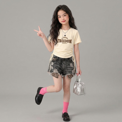 【メール便OK】サイドドロストロゴプリント Tシャツ 　wrw1062986