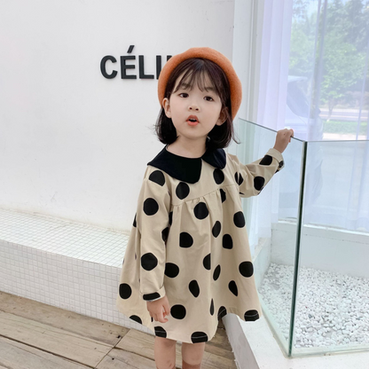 ピーターパン襟x長袖ワンピース　wrw24ss306