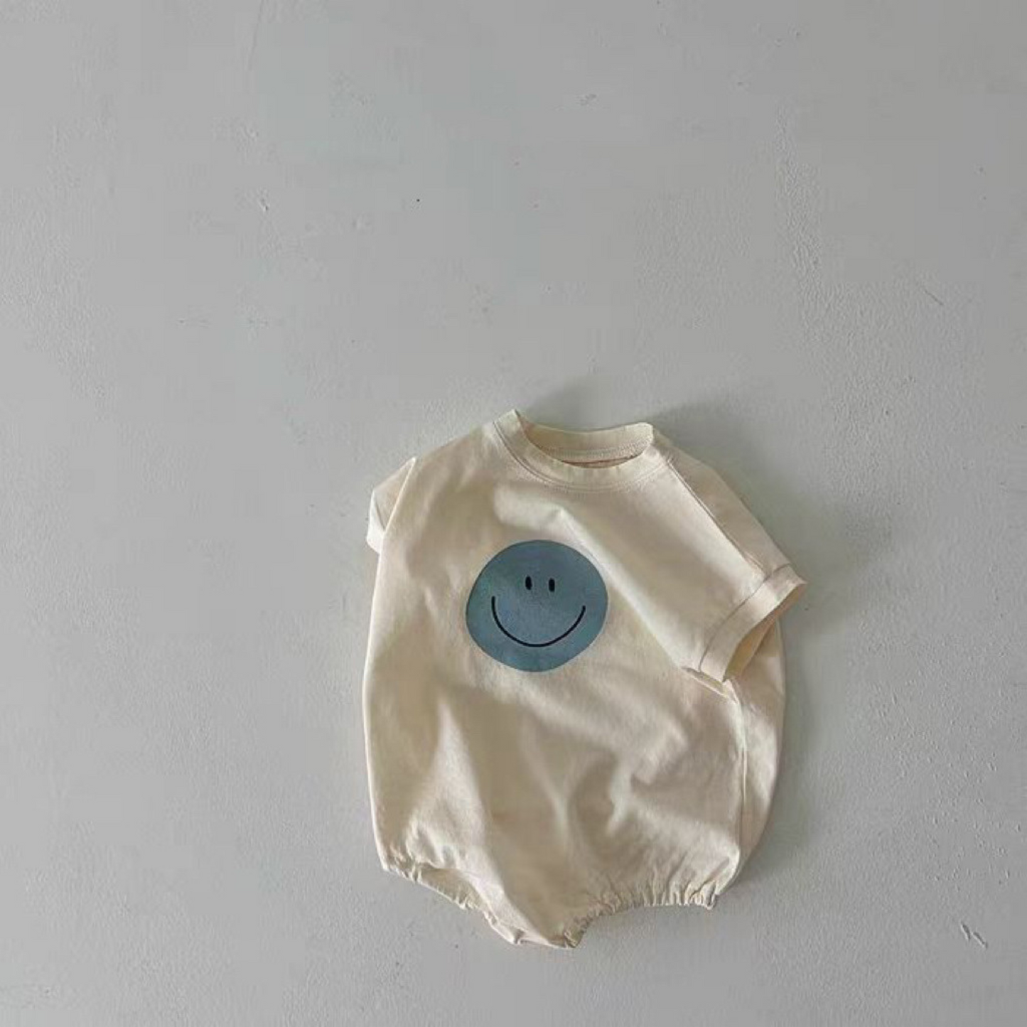 【メール便OK】笑顔半袖ロンパース　wrw25ss105