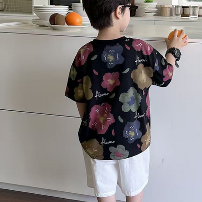【メール便OK】フラワーキャンバスTシャツ  wrw25ss191