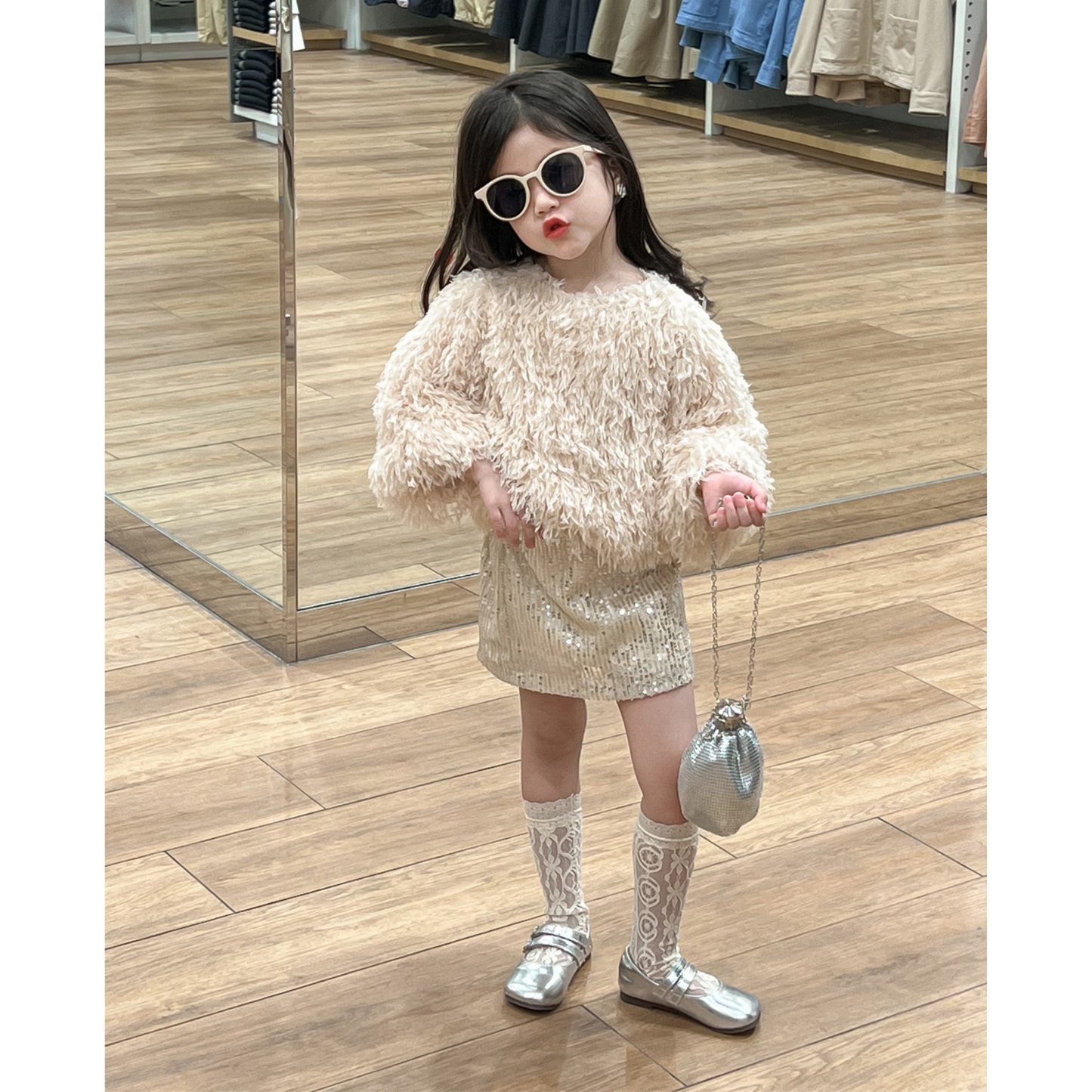 もこもこフリンジトップス　wrw25aw265