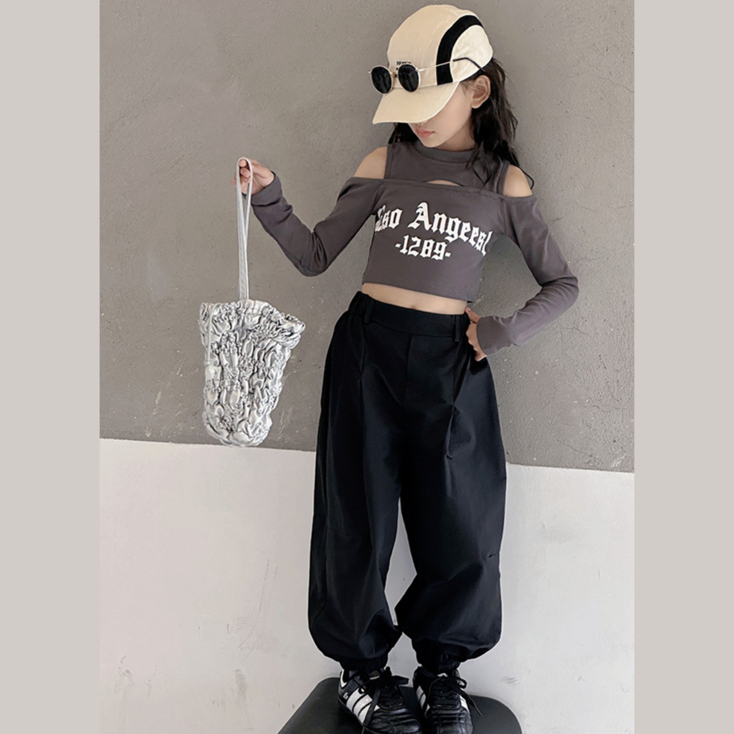 【メール便OK】肩あきクロップドロンT  wrw25aw085