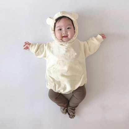 クマ耳ふんわりロンパース   wrw23aw065