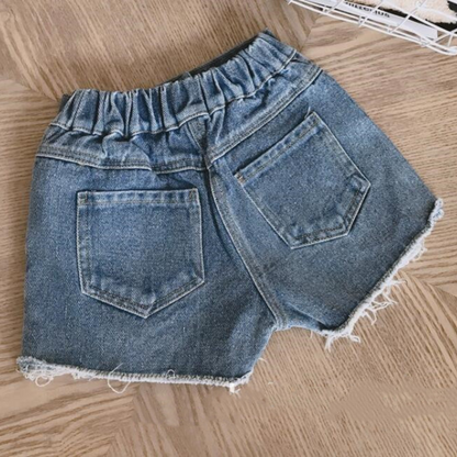 【メール便OK】ダメージデニムショートパンツ　wrw25ss142