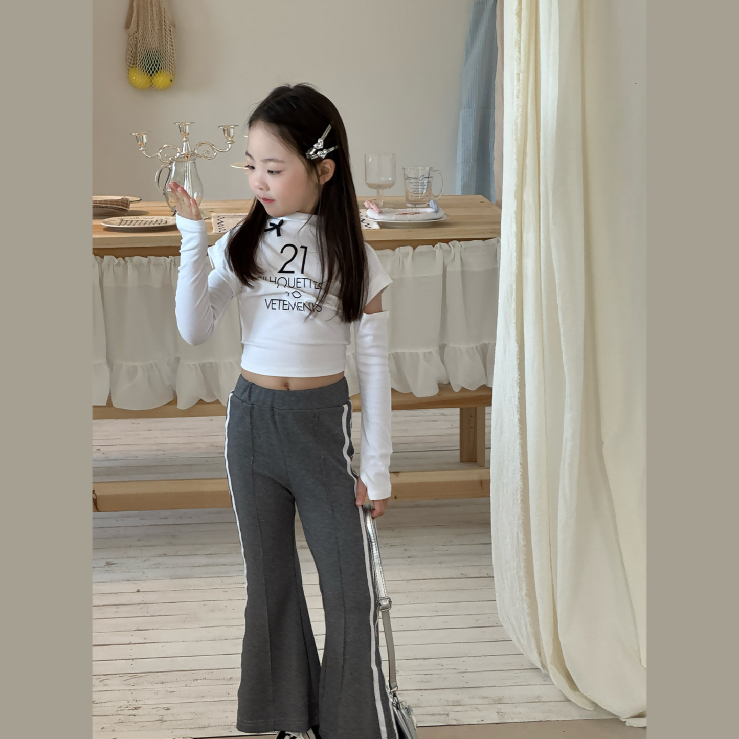 【メール便OK】スリット袖モックネックロンT   wrw25aw029