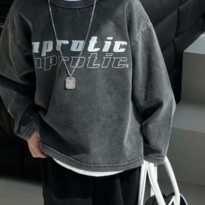 【メール便OK】ヴィンテージ風のフェードカラー長袖ロンT  wrw25aw025