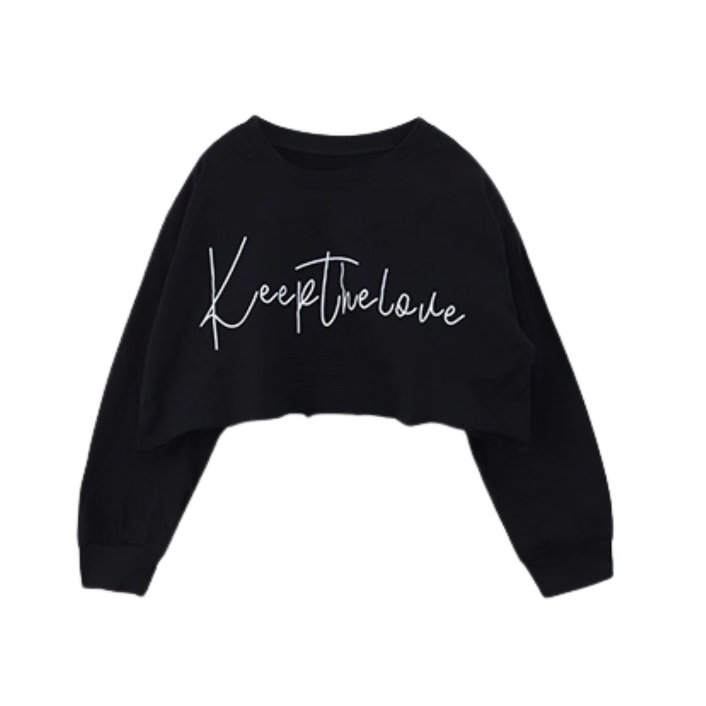 【メール便OK】ロゴプリントクロップド長袖ロンT  wrw24aw325