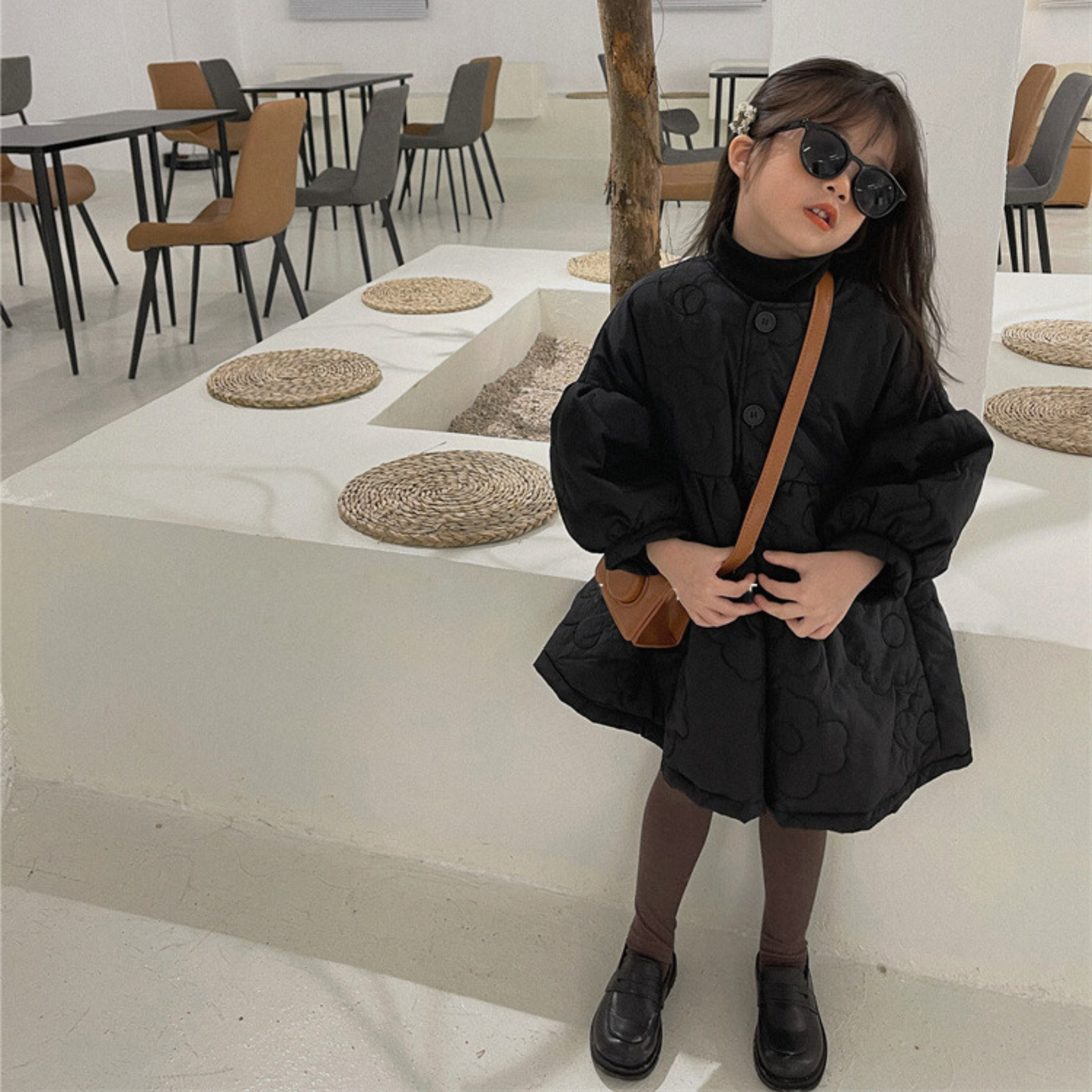 花柄キルティングふわふわワンピース  wrw24aw863