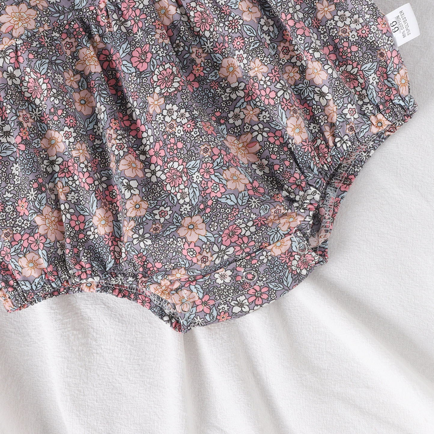 【メール便OK】花柄ロンパース   wrw24ss405
