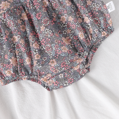 【メール便OK】花柄ロンパース   wrw24ss405