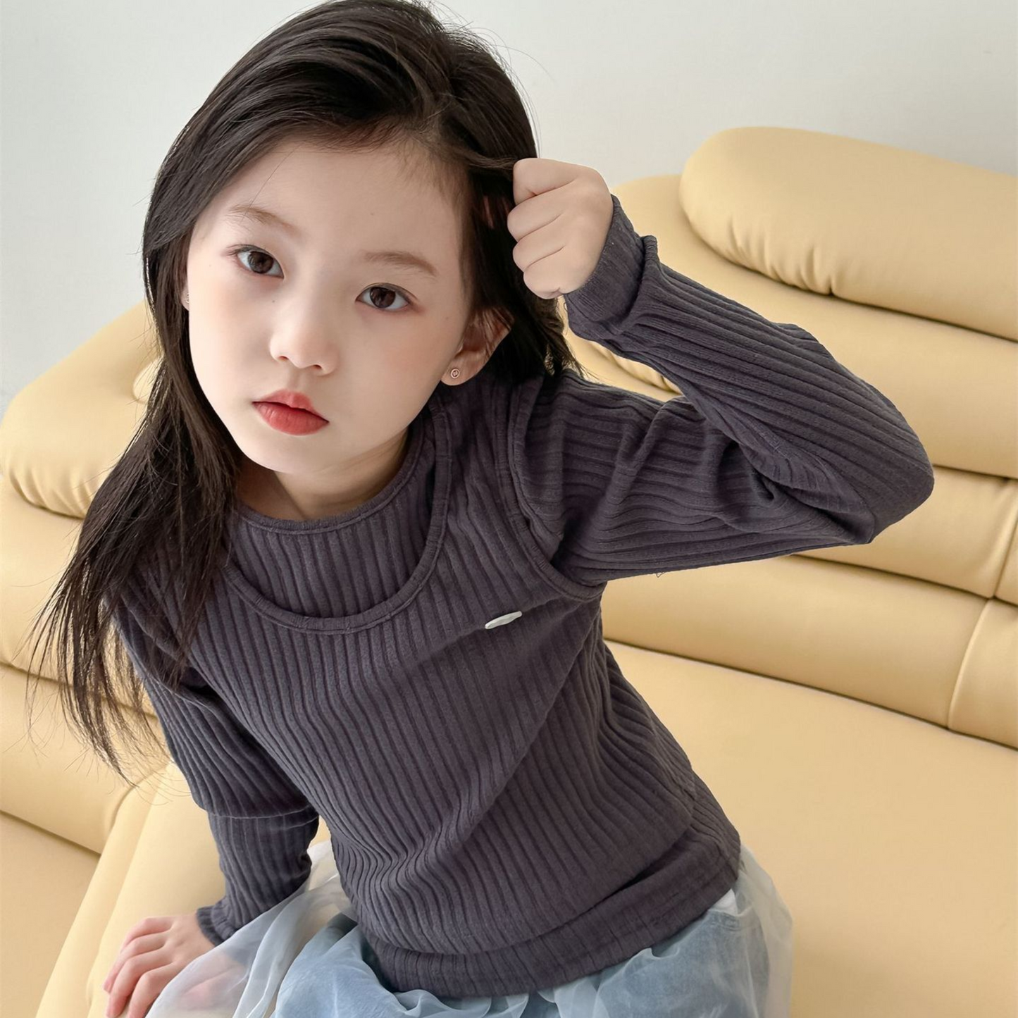 【メール便OK】キャミソールレイヤ風ロンT   wrw25aw075