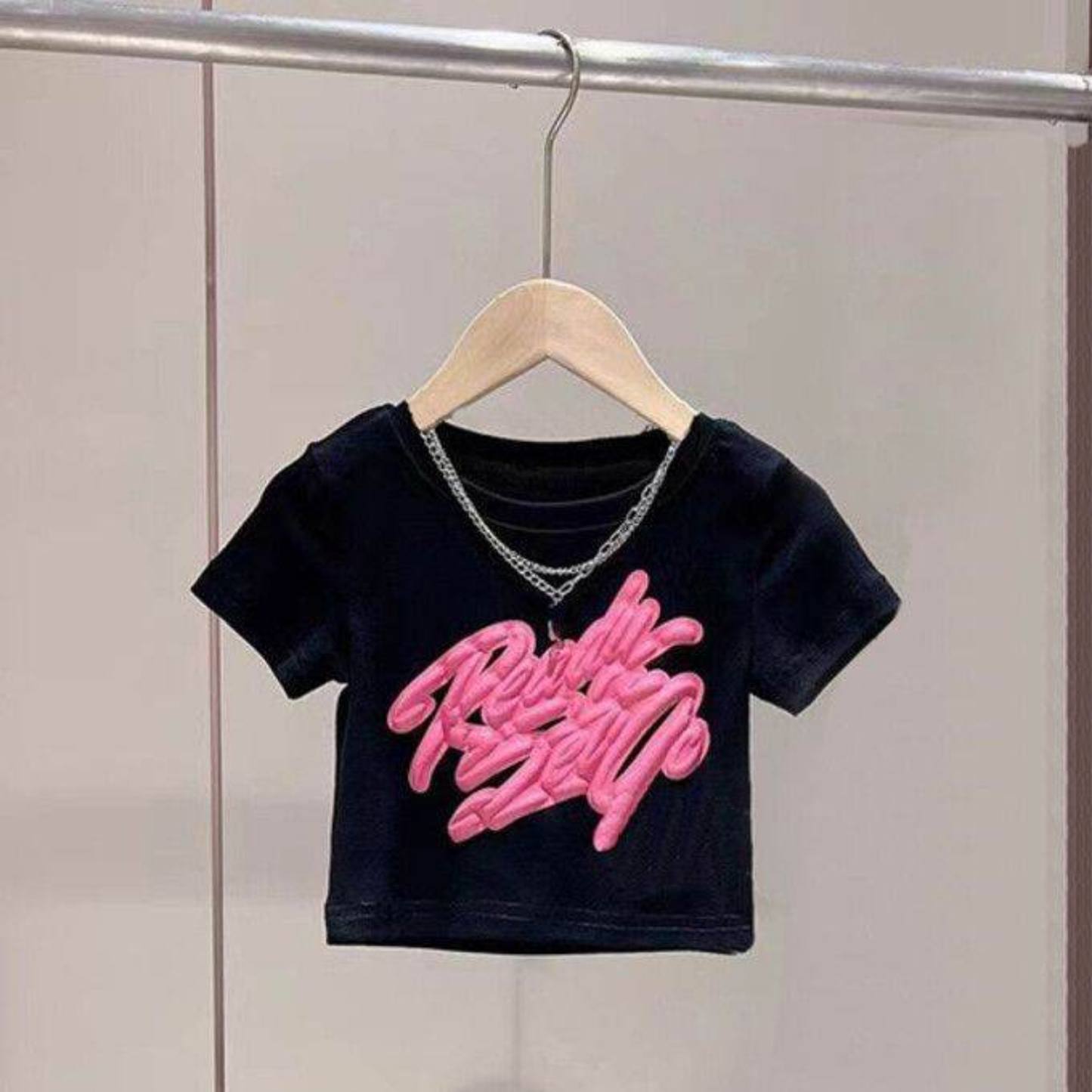 立体ぷっくりロゴTシャツ	wrw1062336