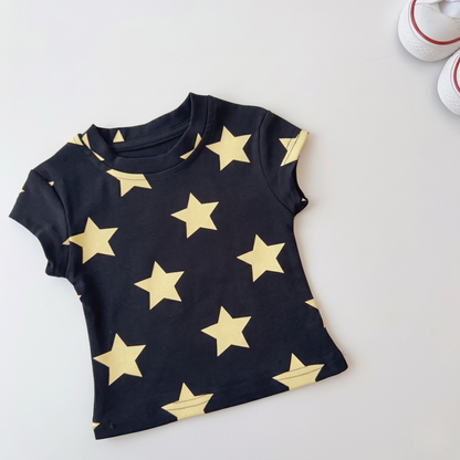 ビッグスター総柄 半袖Tシャツ	wrw1062106