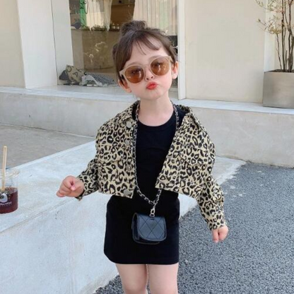 レオパード柄ジャケットxワンピースセットアップ　wrw24aw112