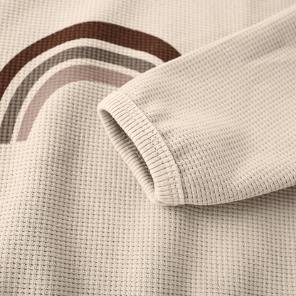 【メール便OK】レインボーワッフルトップス  wrw24aw074