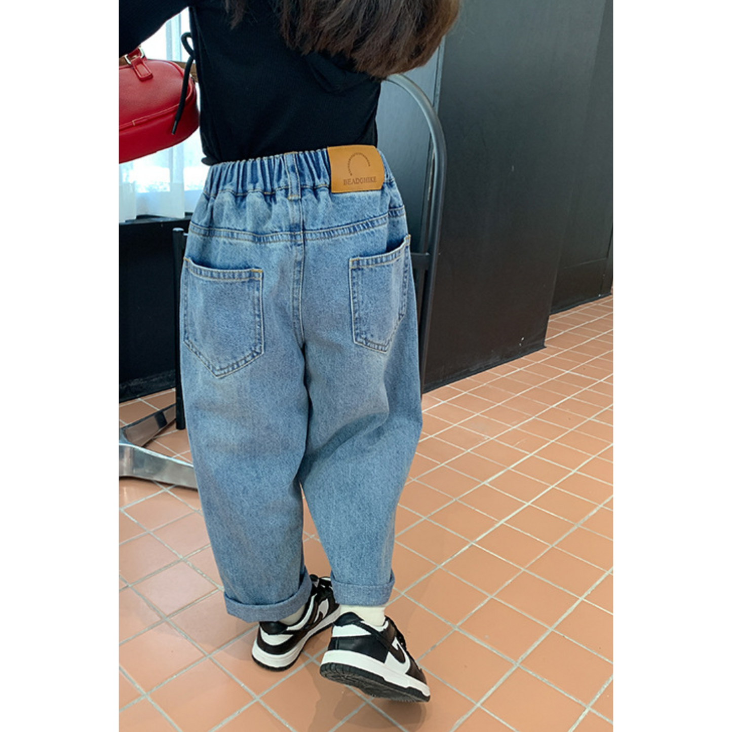【メール便OK】ハイウエストワイドデニムパンツ　wrw24aw877
