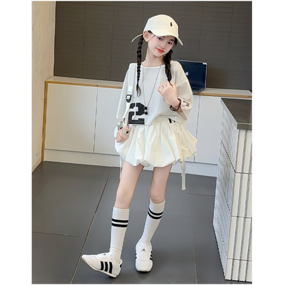 【メール便OK】ナンバープリントクロップドロンT  wrw25aw076