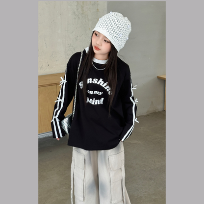 【メール便OK】サイドラインリボンロゴロンT   wrw25aw131