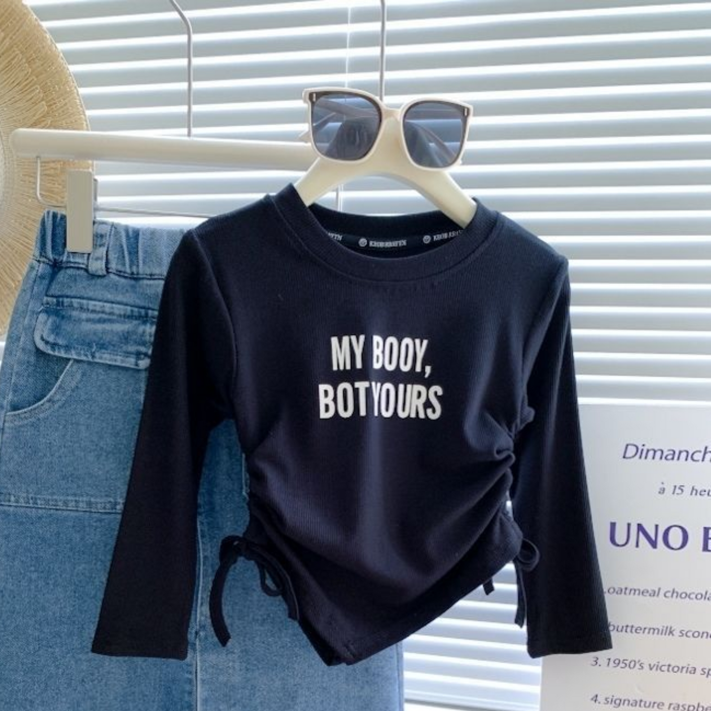 【メール便OK】サイドのドローストリングロンT  wrw25sp138