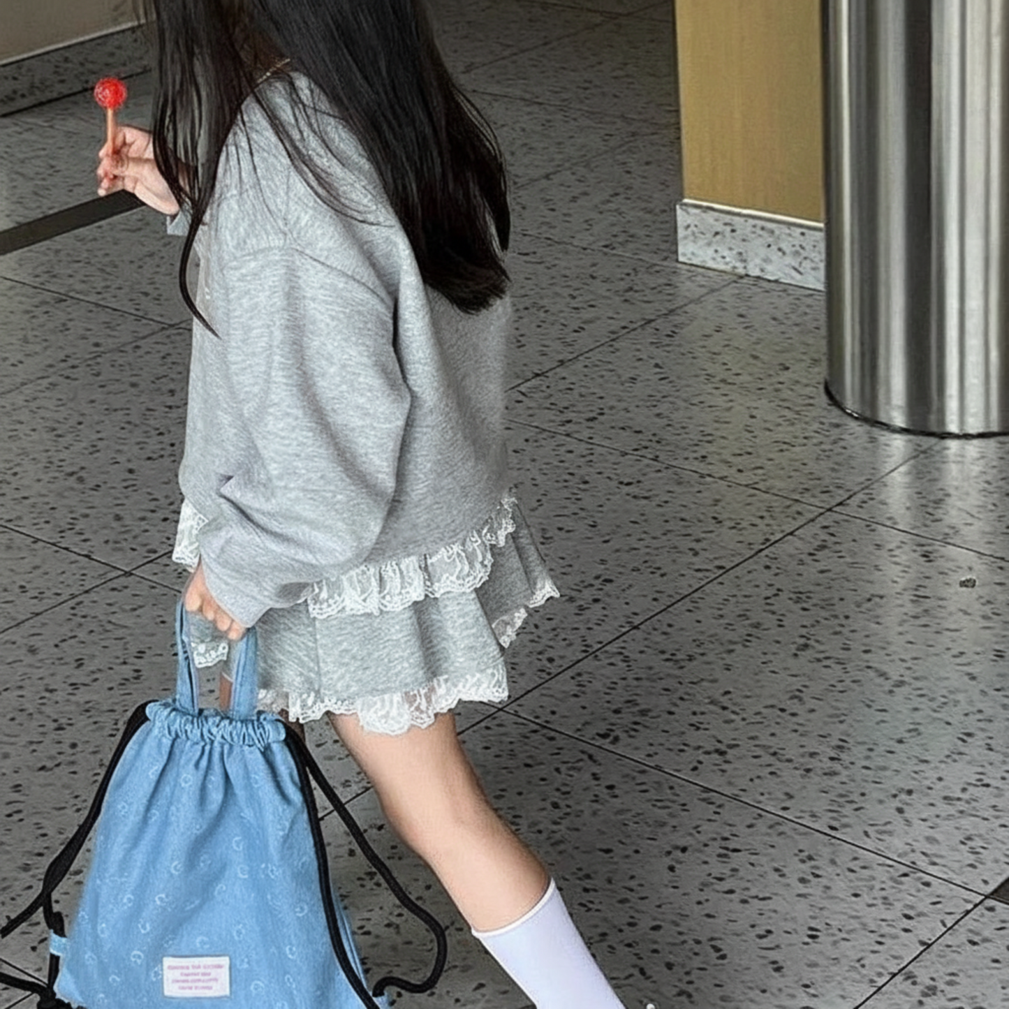 リボンロンTとレーススカートセットアップ　 wrw24aw968