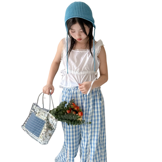 【メール便OK】ストリングボタンノースリーブブラウス  wrw25ss391