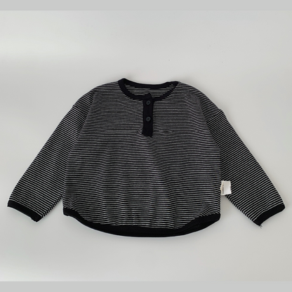 【メール便OK】ボーダーヘンリーネックロンT   wrw25aw132