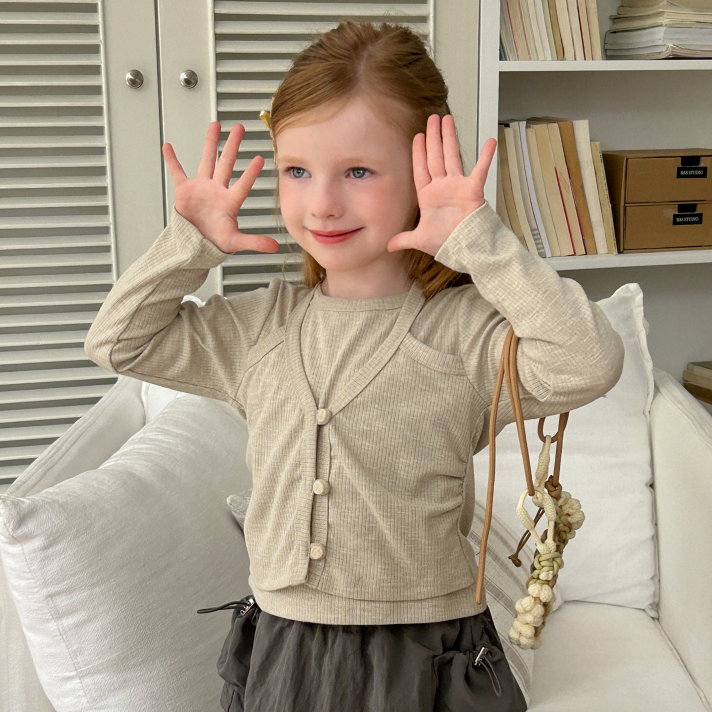 【メール便OK】ベスト風2レイヤーデザインロンT  wrw25aw079