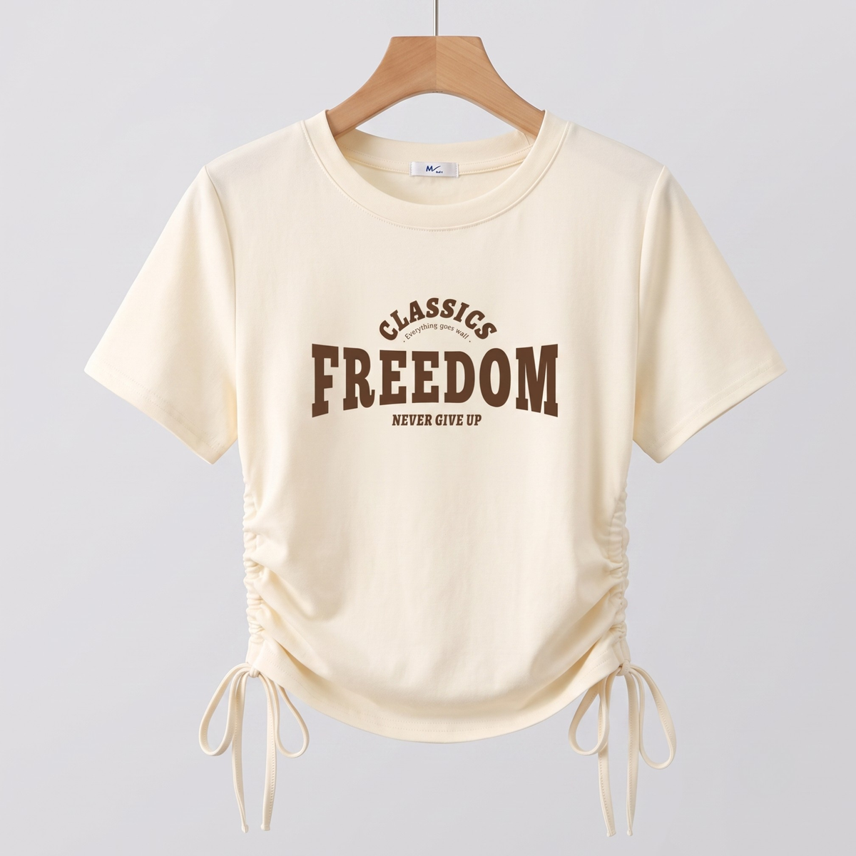 【メール便OK】サイドドロストロゴプリント Tシャツ 　wrw1062986