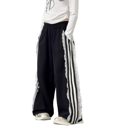 レースサイドフリースラインパンツ  wrw25sp136