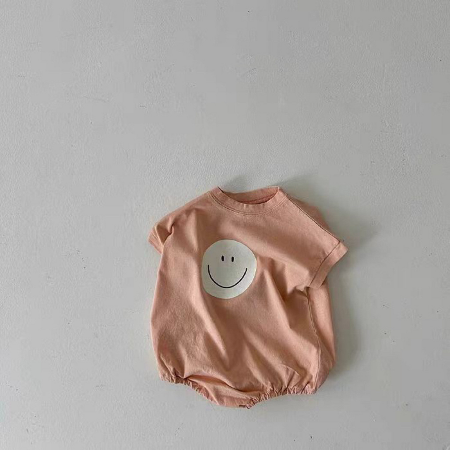 【メール便OK】笑顔半袖ロンパース　wrw25ss105