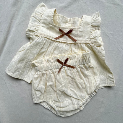 【メール便OK】コットンフリルリボンセットアップ   wrw25ss251