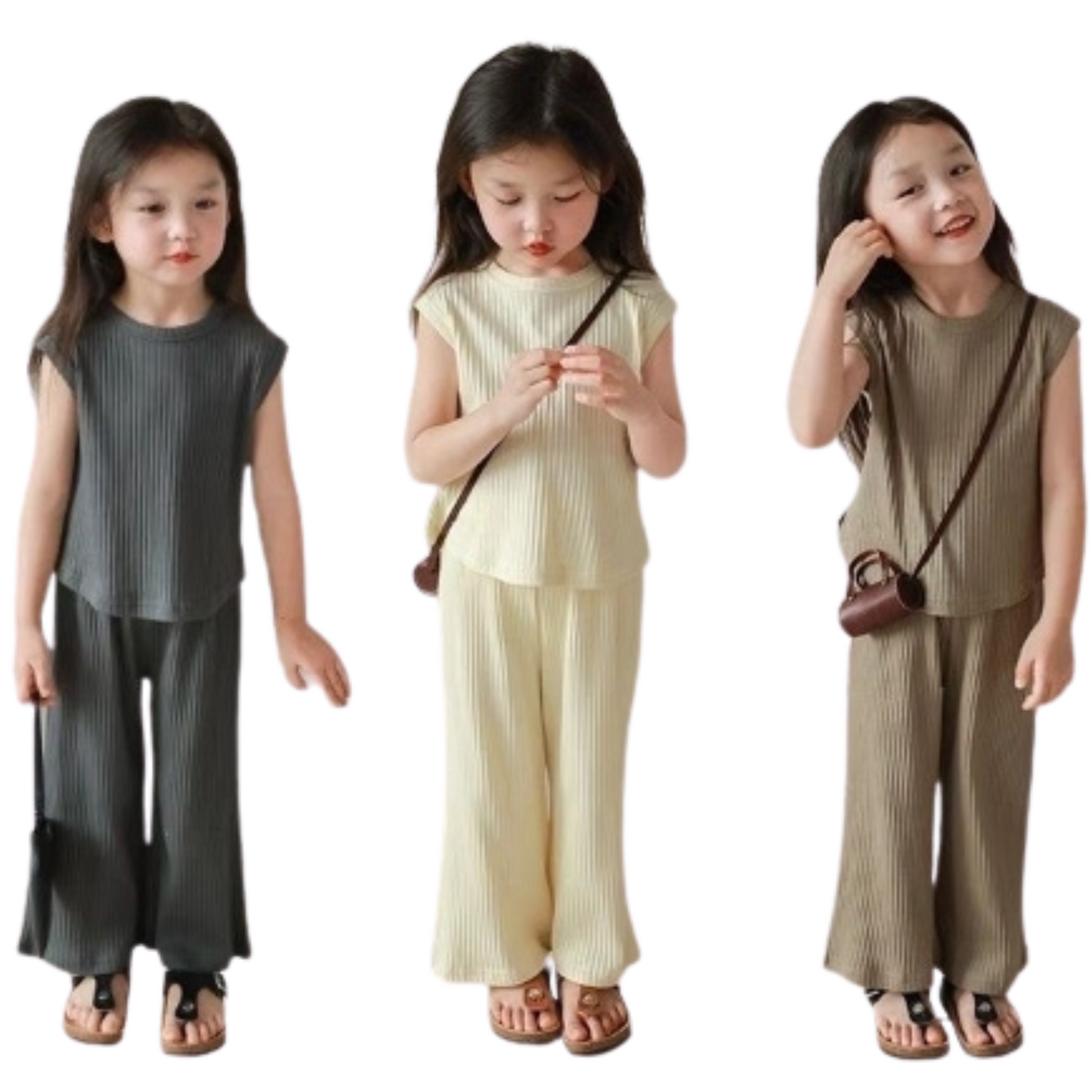【メール便OK】タンクトップとロングパンツセットアップ   wrw24ss443