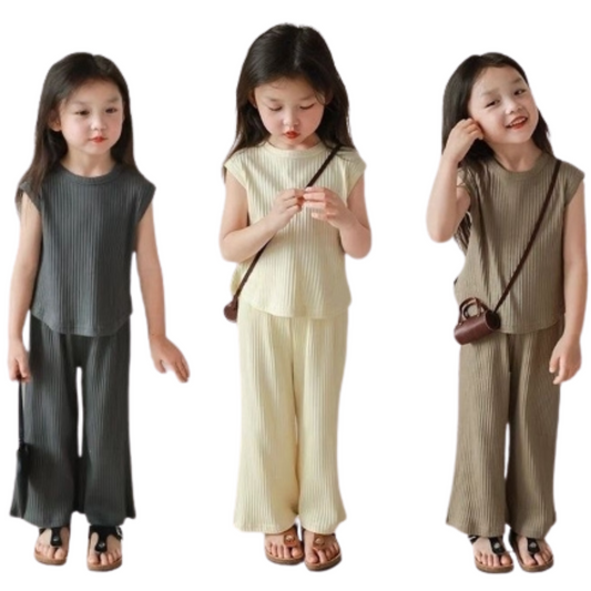 【メール便OK】タンクトップとロングパンツセットアップ   wrw24ss443